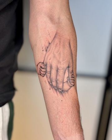 Tatouage familial pour Nicolas 